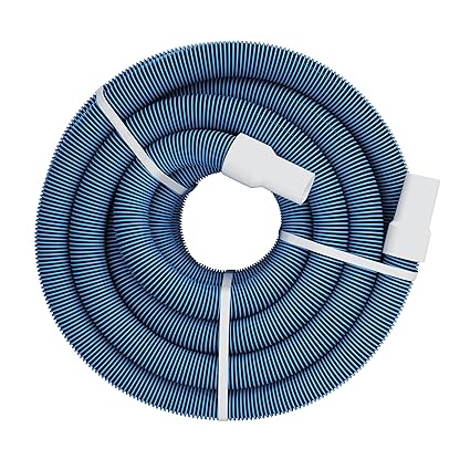 Plopex Swimming Pool Heavy Duty In-Ground Pool Vacuum Hose with Swivel Cuff, Swimming Pool Suction Pipe (Low Density Polyethylene (LDPE), 30 Feet)
