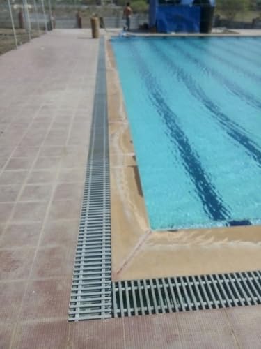 Helix Swimming Pool Overflow Grating 12 inches Double pin (1 Meters Each Package) White